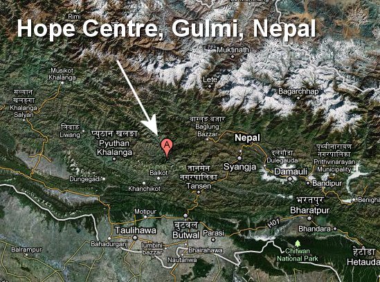 Gulmi Tamghas Nepal Map Disability In Nepal | Hope Disability Centre, Gulmi, Tamghas, Nepal -Asha  Apanga Kendra